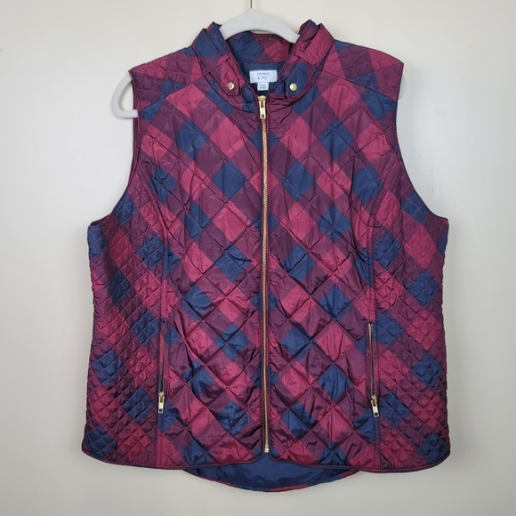 FIRM Crown & Ivy Quilted Puffer Vest size XXL - Picture 1 of 6